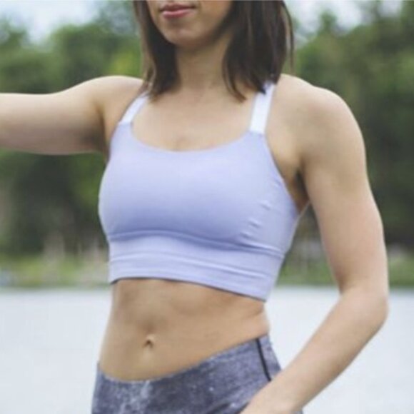 Lululemon Both Ways Bra Lavender Dusk Purple Adjustable Straps Luxtreme Size 10 - Picture 1 of 13